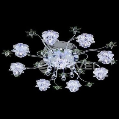 Люстра LV 8501/9 Хром /LED синий+белый