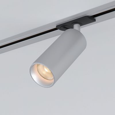 Трековый светильник Elektrostandard Diffe серебряный 10W 4200K (85152/01) однофазный