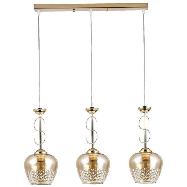 Подвесной светильник ЭкономСвет 30105/3GD AMB