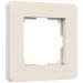 Рамка из поликарбоната на 1 пост Split айвори/белый, soft-touch W0013066 Werkel