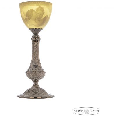 Настольная лампа бронзовая 71100L/15 NW P1 Angel Bohemia Ivele Crystal