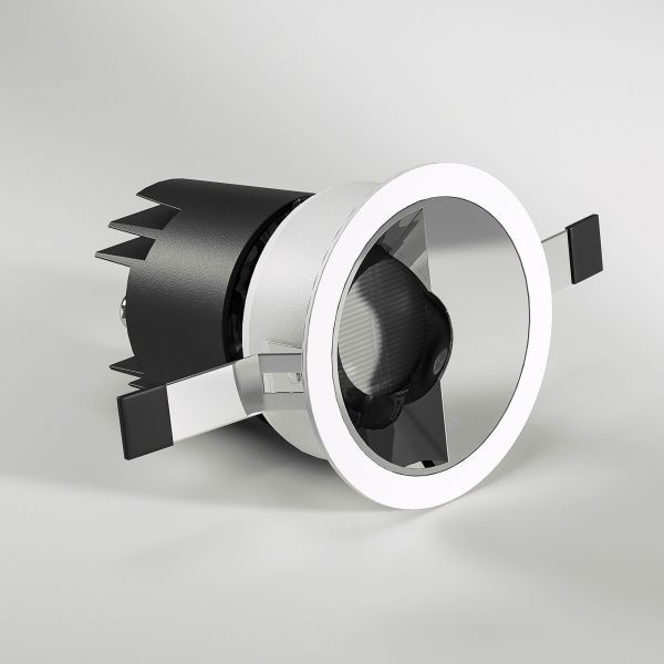 Потолочный светодиодный светильник 10W 3000K белый/хром Elektrostandard 25090/LED