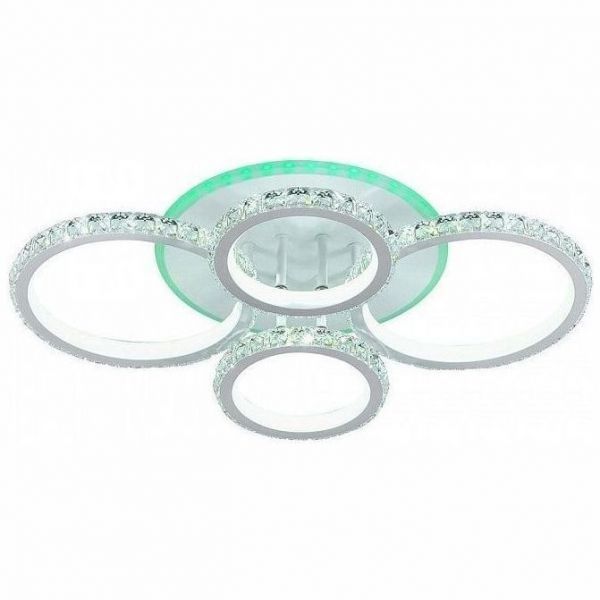 Потолочный светодиодный светильник 18052/4 WHT 176W+8W RGB белый Profit Light