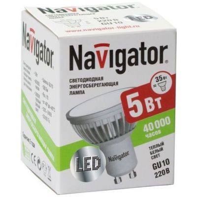 Лампа светодиодная Navigator 94 264 NLL-PAR16-5W-230-3K-GU10