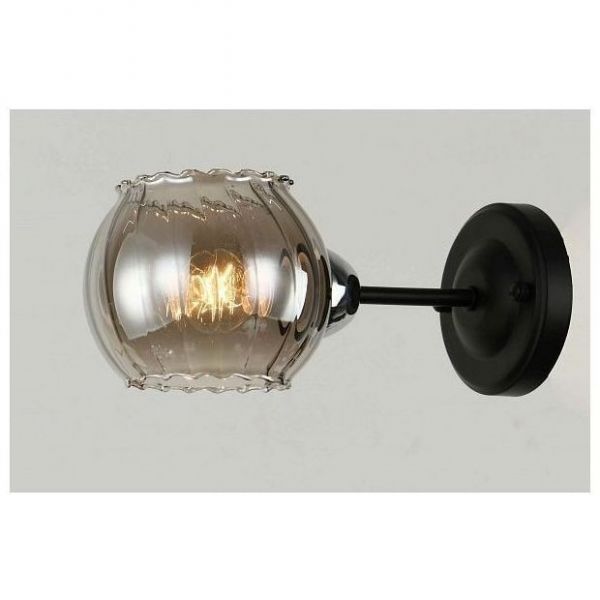 Бра Linvel LB 9353/1 Эшли Чёрный/хром Е14 40W