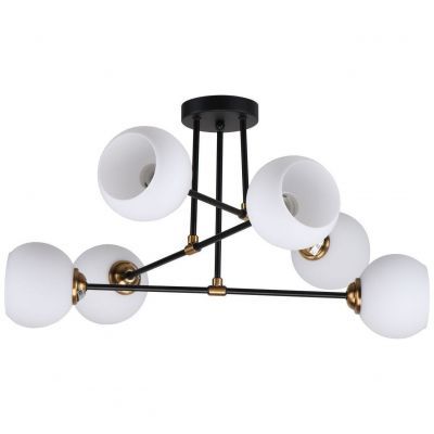 Потолочная люстра 20809/6BK+GD WT ЭкономСвет