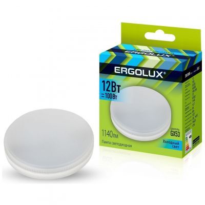 Светодиодная лампа Ergolux LED-GX53-12W-GX53-4K