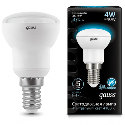 Лампа Gauss 106001204 LED Reflector R39 E14 4W 4100K