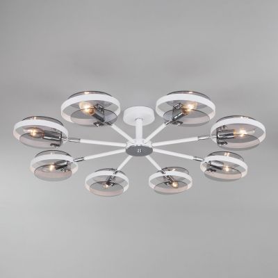 Умный потолочный светильник в стиле лофт Eurosvet 70121/8 белый Smart