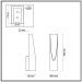 Настенный светодиодный светильник Odeon Light 3816/8WL