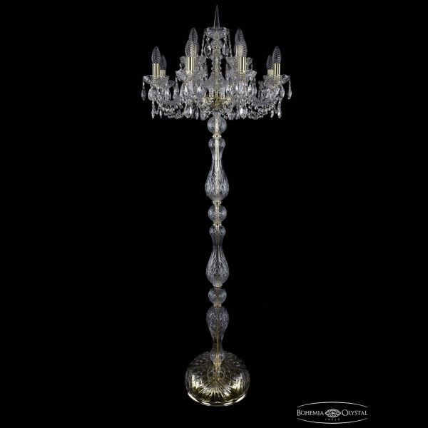 Торшер Bohemia Ivele Crystal 1402T1/8+4/195-165/G