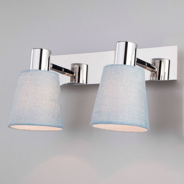 Настенный светильник Eurosvet 20080/2 хром/голубой