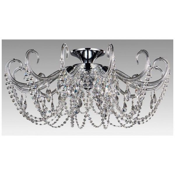 Потолочная люстра Crystal Lux Imperia PL6 Chrome/Transparente Imperia