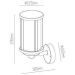 Уличный настенный светильник Arte Lamp Toronto A1036AL-1BK