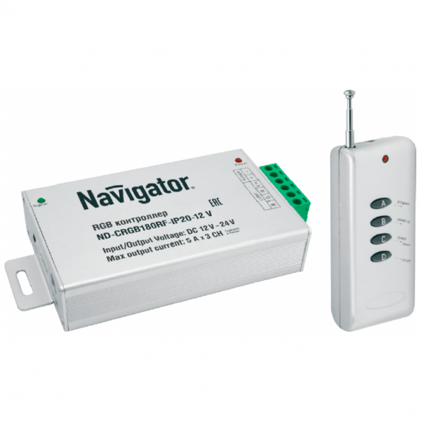 Контроллер Navigator 71 495 ND-CRGB180RF-IP20-12V