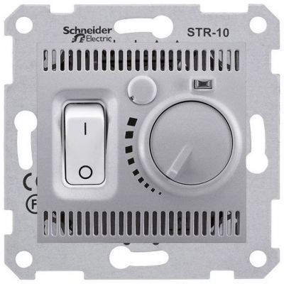 Регулятор теплого пола Schneider Electric Sedna Алюминий 10А