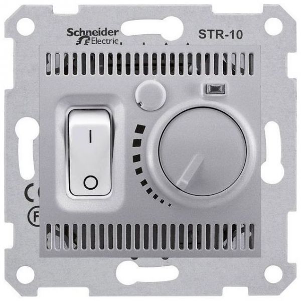 Регулятор теплого пола Schneider Electric Sedna Алюминий 10А