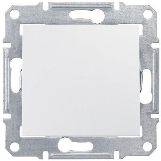 Переключатель 1-клавишный Schneider Electric Sedna Белый 10А (сх.6)