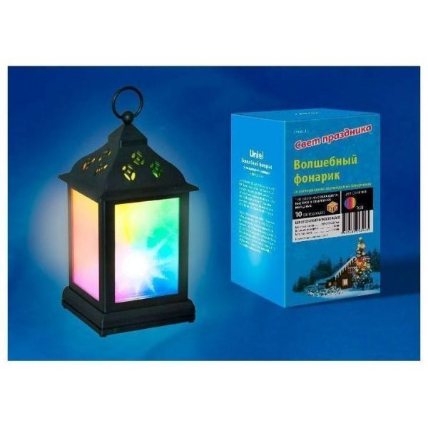 Фигура светодиодная на батарейках Uniel ULD-L1122-010/DTB/RGB/3D BLACK