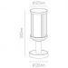 Уличный наземный светильник Arte Lamp Toronto A1036FN-1BK