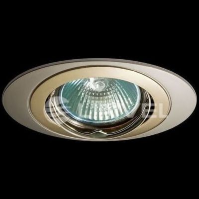 Светильник встраиваемый Linvel ELC-404 PN/G/PN Св-к под MR-11 поворот. элипс