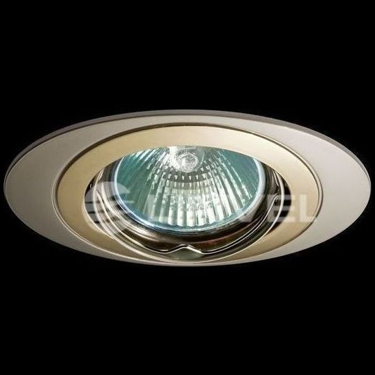 Светильник встраиваемый Linvel ELC-404 PN/G/PN Св-к под MR-11 поворот. элипс