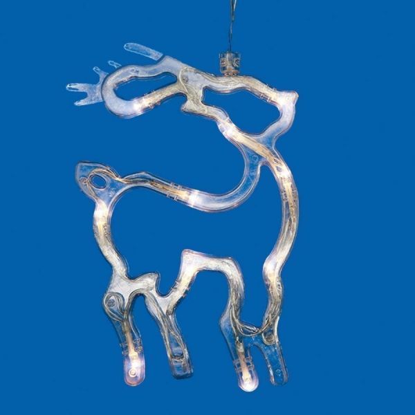 Фигура светодиодная на батарейках Uniel ULD-H1419-010/STA/3AAA WARM WHITE IP20 DEER