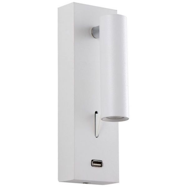 Настенный светильник Crystal Lux CLT 210W USB WH