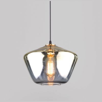 Подвесной светильник со стеклянным плафоном Eurosvet 50199/1 золото