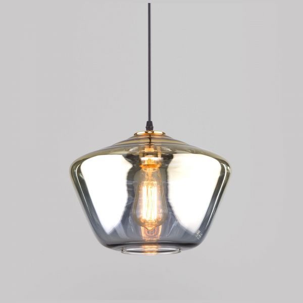 Подвесной светильник со стеклянным плафоном Eurosvet 50199/1 золото