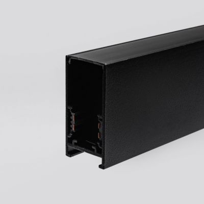 Магнитный накладной трековый шинопровод Terra MKT-2S-300-B 3м Черный