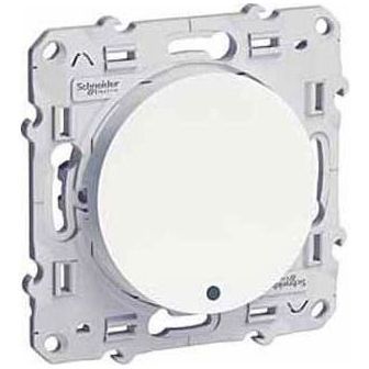 Переключатель Schneider Electric Odace 1-клавишный с подсветкой LED белый