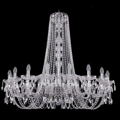 Люстра Bohemia Ivele Crystal 1402/18/400/h-105/Ni