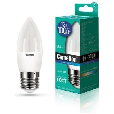 Светодиодная лампа Camelion LED12-C35/865/E27