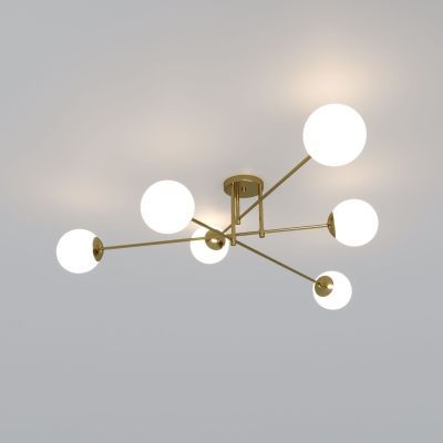 Умный потолочный светильник Eurosvet 30181/6 латунь Smart