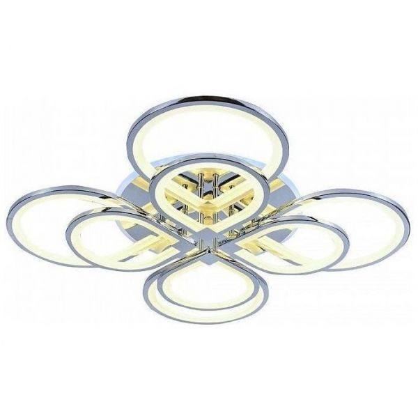 Потолочный светодиодный светильник 8000/4+4 CHR 240W+11W RGB хром Profit Light