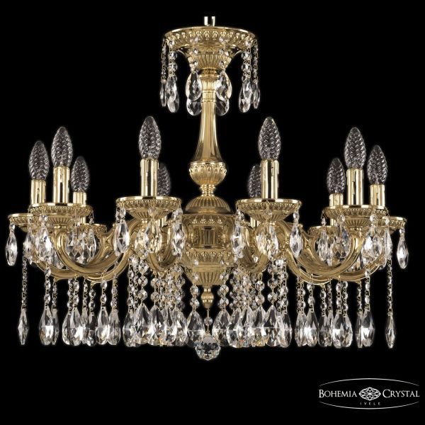Люстра бронзовая 75101/10/210 A G Bohemia Ivele Crystal