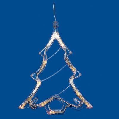 Фигура светодиодная на батарейках Uniel ULD-H1620-010/STA/3AAA WARM WHITE IP20 XMAS TREE
