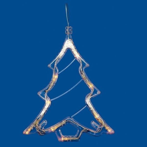 Фигура светодиодная на батарейках Uniel ULD-H1620-010/STA/3AAA WARM WHITE IP20 XMAS TREE