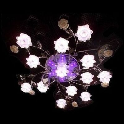 Люстра LV 8506/13 Хром/LED фиолетовый+белый