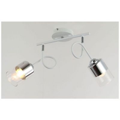 Светильник потолочный Linvel LV 9374/2 Титос Белый/хром Е27 40W 140x400x220мм