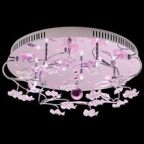 Люстра LV 8538/11 Хром/LED красный+синий/смена цвета