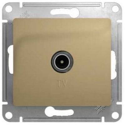 Розетка одиночная SE Glossa Титан TV 1DB GSL000491