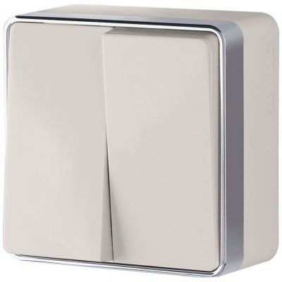 Выключатель двухклавишный Gallant Werkel W5020003 слоновая кость (WL15-03-01)