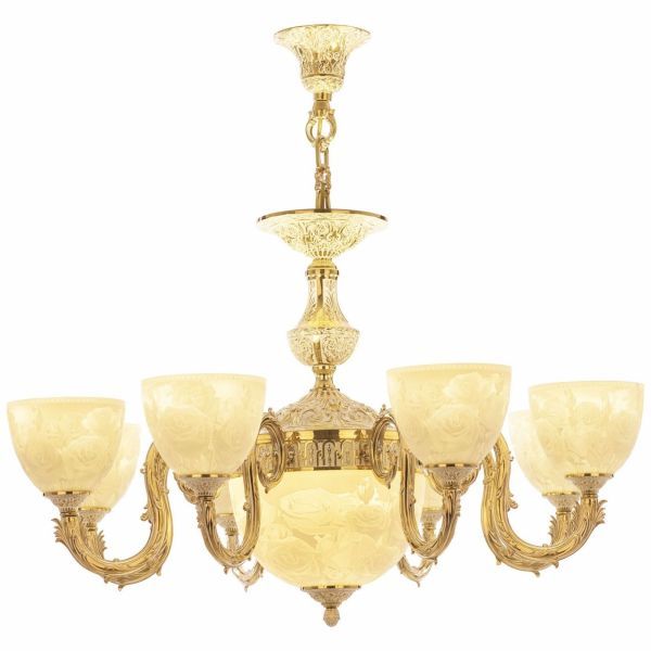 Люстра бронзовая 71203P/8/210 GW P1 U Rose Bohemia Ivele Crystal