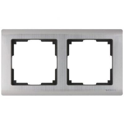Рамка 2-местная Werkel W0021602 глянцевый никель (WL02-Frame-02)