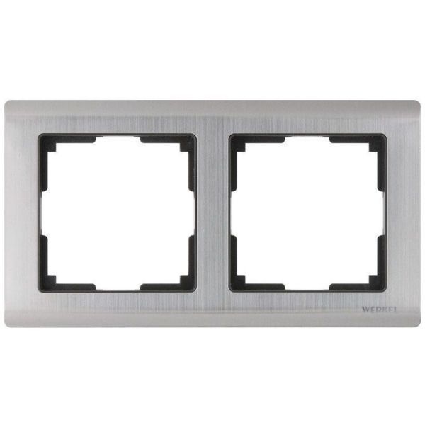 Рамка 2-местная Werkel W0021602 глянцевый никель (WL02-Frame-02)