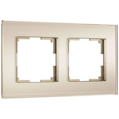 Рамка на 2 поста Senso (шампань, стекло soft-touch) W0023111 Werkel