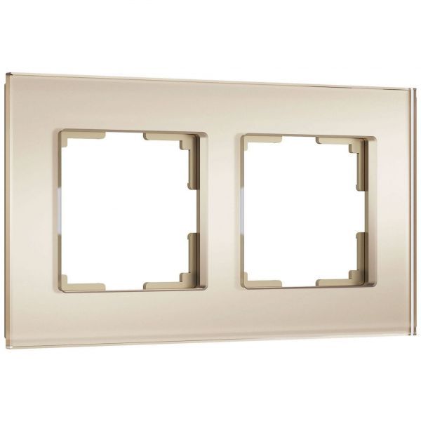Рамка на 2 поста Senso (шампань, стекло soft-touch) W0023111 Werkel