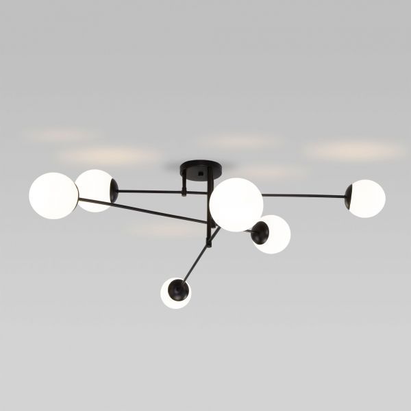 Умный потолочный светильник Eurosvet 30181/6 черный Smart